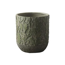 Huangj-0527 Pot de Fleur Pot de Fleur Rond Vert de Grand Calibre