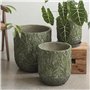 jardinière en béton avec Motif de Cactus