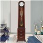 Horloge de parquet Horloges sur Pied avec 2 tiroirs Horloge de Grand-père rétro Horloge de Sol Petite Horloge sur Pied de Salon 