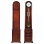 Horloge de parquet Horloges sur Pied avec 2 tiroirs Horloge de Grand-père rétro Horloge de Sol Petite Horloge sur Pied de Salon 