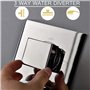 BNCXMO Système de Douche thermostatique à Plafond LED 16 "avec Finition chromée en Laiton, Douche à Main, 6 Sprays corporels et 