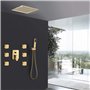 Rain Rain Rain Bower Down Set Set Plafond Plafond monté Fauce de douche de salle de bain Ensemble avec pomme de douche, douche à