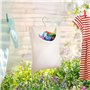 Tissu d'Oxford Panier Pince à Linge avec Crochet en Acier Inoxydable