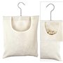 Sac à Pinces à Linge,Tissu d'Oxford Panier Pince à Linge avec Crochet en Acier Inoxydable,Rotation à 360°,Portable Sac de Rangem