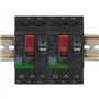 INOKAI Disjoncteur,Interrupteur Différentiel Disjoncteur de Protection de Moteur magnétique Thermique 3P AC 13 à 18 A Commandes 