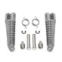 Cale Pied Moto pour Kawvasaki pour Ninja 400 2018-2024 pour Z400 2019-2024 Repose-Pieds Avant Conducteur Moto Repose Pieds