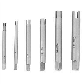 Gonnely Extracteur de taraud - Extracteur de tarauds à tête cassée en Acier(6-Piece Set)