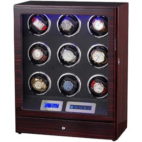SXSWCH Boîte Automatique de la Montre de Montre pour 9 Montres avec contrôle de l'écran Tactile et lumière LED