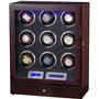 SXSWCH Boîte Automatique de la Montre de Montre pour 9 Montres avec contrôle de l'écran Tactile et lumière LED