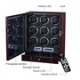 SXSWCH Boîte Automatique de la Montre de Montre pour 9 Montres avec contrôle de l'écran Tactile et lumière LED, télécommande, bo