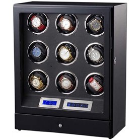 SXSWCH Boîte Automatique de la Montre de Montre pour 9 Montres avec contrôle de l'écran Tactile et lumière LED