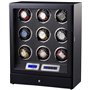 SXSWCH Boîte Automatique de la Montre de Montre pour 9 Montres avec contrôle de l'écran Tactile et lumière LED