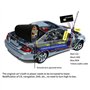 Subwoofer de Voiture, subwoofer de Voiture 12V Haut-parleurs de Basse de Voiture Grande consommation amplificateur de Son de Mod