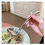 ZENGXJYCQINGJIANG Cuillères à dîner Cuillère en Acier Inoxydable, Belle Grande cuillère à Soupe Domestique, cuillère à Bouillie,