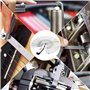 Lot de 32 jauges d'épaisseur universelles pour mesurer la largeur et l'épaisseur de l'écart pour guitare, bougie d'allumage, mes