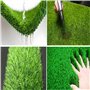 Gazon Artificiel Synthétique 2x2m Intérieur Extérieur Tapis de Gazon Synthétique Fausse Fausse Herbe Tapis pour Mariage Balcon J
