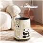Corbeille de bureau Poubelle cylindrique sans couvercle, corbeille à papier panda mignon de 3,1 gallons, poubelle à dessus ouver