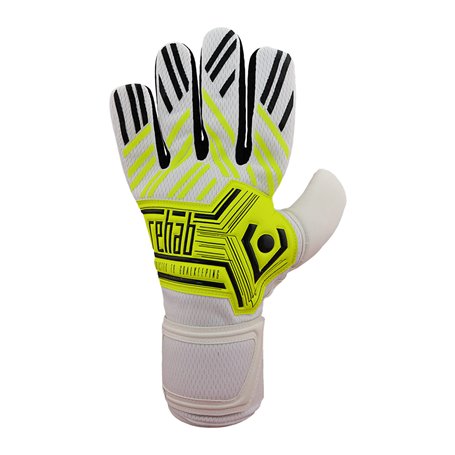 Rehab Core NC Gants de gardien de but Jaune Avec Pro Grip Gants de football pour adultes et enfants Taille 5-11