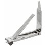 REMOS Coupe-Ongles avec lime à ongles - plat & compact en acier inox - 6cm