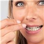 REMOS Cure-dents à extrémité pointue et plate en acier inoxydable - 9 cm