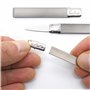 Sanident cure-dents avec véritable feuille d'argent 925/1000