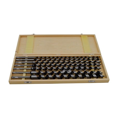 Jeu de 7 forets hélicoïdaux pour bois 10-25 x 460 mm
