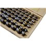 Jeu de 7 forets hélicoïdaux pour bois 10-25 x 460 mm