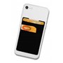 Cardsock - Réutilisable Porte Carte téléphone Portable - Porte-Carte de crédit Stick on avec 2 Poches en Noir