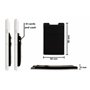 Cardsock - Réutilisable Porte Carte téléphone Portable - Porte-Carte de crédit Stick on avec 2 Poches en Noir