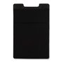 Cardsock - Réutilisable Porte Carte téléphone Portable - Porte-Carte de crédit Stick on avec 2 Poches en Noir