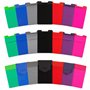 Cardsock - Réutilisable Porte Carte téléphone Portable - Porte-Carte de crédit Stick on avec 2 Poches en Noir