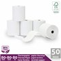 Rouleaux thermiques 80mm x 80m x 12mm – Bobine papier thermique pour caisse enregistreuse avec imprimante de ticket - Rouleau th