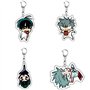 SUJEBRAN Alien Stages Figurine Porte Clef 4 Pièces Alien Stages Accessoires Cos Alien Stages Jouet Keychain Anime Alien Stages M