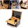 Lot de Plateaux roulants Coffret de Rangement en Bambou Premium Boîte de Rangement en Bois Coffret Cadeau de Luxe, Boîte de Sépa