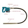 Trowel Plate Vibrator Machine Vibrateur de béton électrique avec 2 Batteries, Machine vibrante de Ciment portative 110V, vibrate