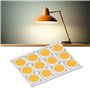12Pcs COB Source Lumineuse Puce LED Ronde Haute Puissance 12W 36-41V 1080LM Composants Accessoire D'éclairage p
