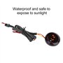 Terisass Moto numérique thermomètre jauge Guidon étanche Vision Nocturne jauge de température Affichage LED pour 12V Moto, Cours