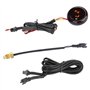 Terisass Moto numérique thermomètre jauge Guidon étanche Vision Nocturne jauge de température Affichage LED pour 12V Moto, Cours