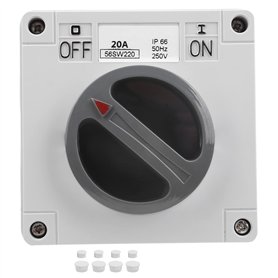 Commutateur étanche Ip66 250v 2 Positions Sélecteur Rotatif Interrupteur Marche-arrêt étanche à la Poussière pour Une Utilisatio