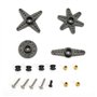 Servomoteur Servos à Rotation Continue à 360 degrés Moteur à Engrenages CC pour modèles d'avion, modèles de Voiture, Robots, etc