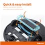 BAKUUM X1 Couvercle support de brosse centrale + x1 rouleau principal pour Cecotec Conga 5090 5490 6090 6490 7090.