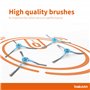 BAKUUM Lot de 4 brosses à brosse pour Cecotec Conga Series 4090 4490 4690 5090 5490 6090 7090 IA Pack de pièces et accessoires p