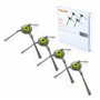 BAKUUM x4 brosses pour LEFANT M2 M210 M210S M210B M210P M213. Pack balais latéraux. Pack de pièces de rechange et accessoires po