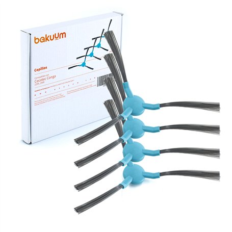 BAKUUM Lot de 4 brosses pour Cecotec Conga 2499 Ultra Genesis et 2299 Ultra Home et 2299 Inertial. Pack de pièces de rechange et