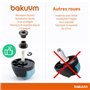 BAKUUM Roue avant omnidirectionnelle pour Cecotec Conga 3090 3091 3092 Accessoires, Pièces de rechange Roue Centrale Robot Aspir