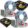 IGP Kit de 4 entretoises roues 12 + 20 mm compatibles avec A4 S4 RS4 Type B8 B9 + Audi A5 S5 RS5 Type 8F F5 entraxe 5 x 112 moye