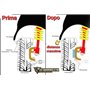 IGP Kit de 4 entretoises roues 12 + 20 mm compatibles avec A4 S4 RS4 Type B8 B9 + Audi A5 S5 RS5 Type 8F F5 entraxe 5 x 112 moye