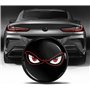Biomar Labs Badge de Plaque de Démarrage pour Capot 74 mm Compatible avec BMW Emblème pour Coffre 51148219237 Yeux en colère EZ