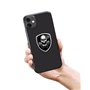 SkinoEu 2 x 3D Gel Autocollants Silicone Crâne Tête de Mort Motocyclette Motard Casque Voiture Vélo Fenêtre Porte Téléphone Ordi