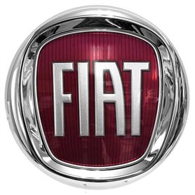Emblème Logo Rouge Compatibile Con Fiat compatibile Con 500 Punto Multipla Panda Croma Avant 95 mm 3D